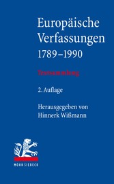 Europäische Verfassungen 1789-1990 - Textsammlung
